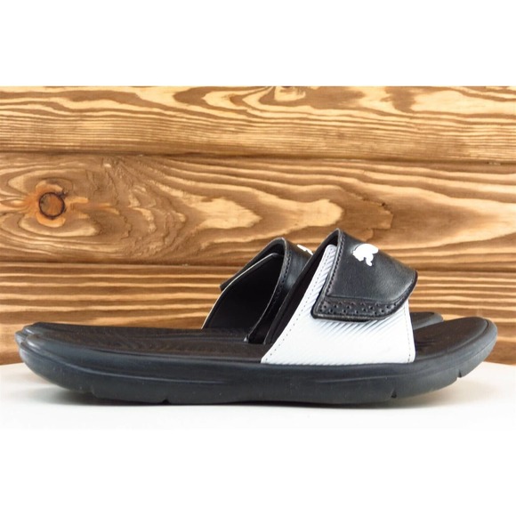 PUMA Sz 7 M Black Slide Synthetic Women Sandals‎ 0218 - Picture 4 of 8